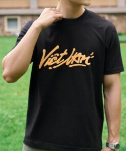 Men's T-shirt with Printed Pattern VIETNAM Regular Form