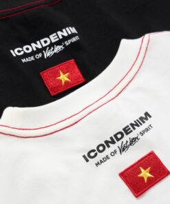 Men's T-shirt with Printed Pattern VIETNAM Regular Form