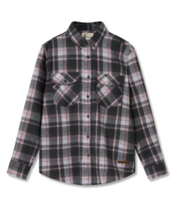 Save 70,000 VND Men's Flanel Plaid Long Sleeve Shirt 2 Front Pockets Regular Form