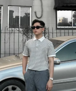 Cotton Striped Polo Shirt ATP0038